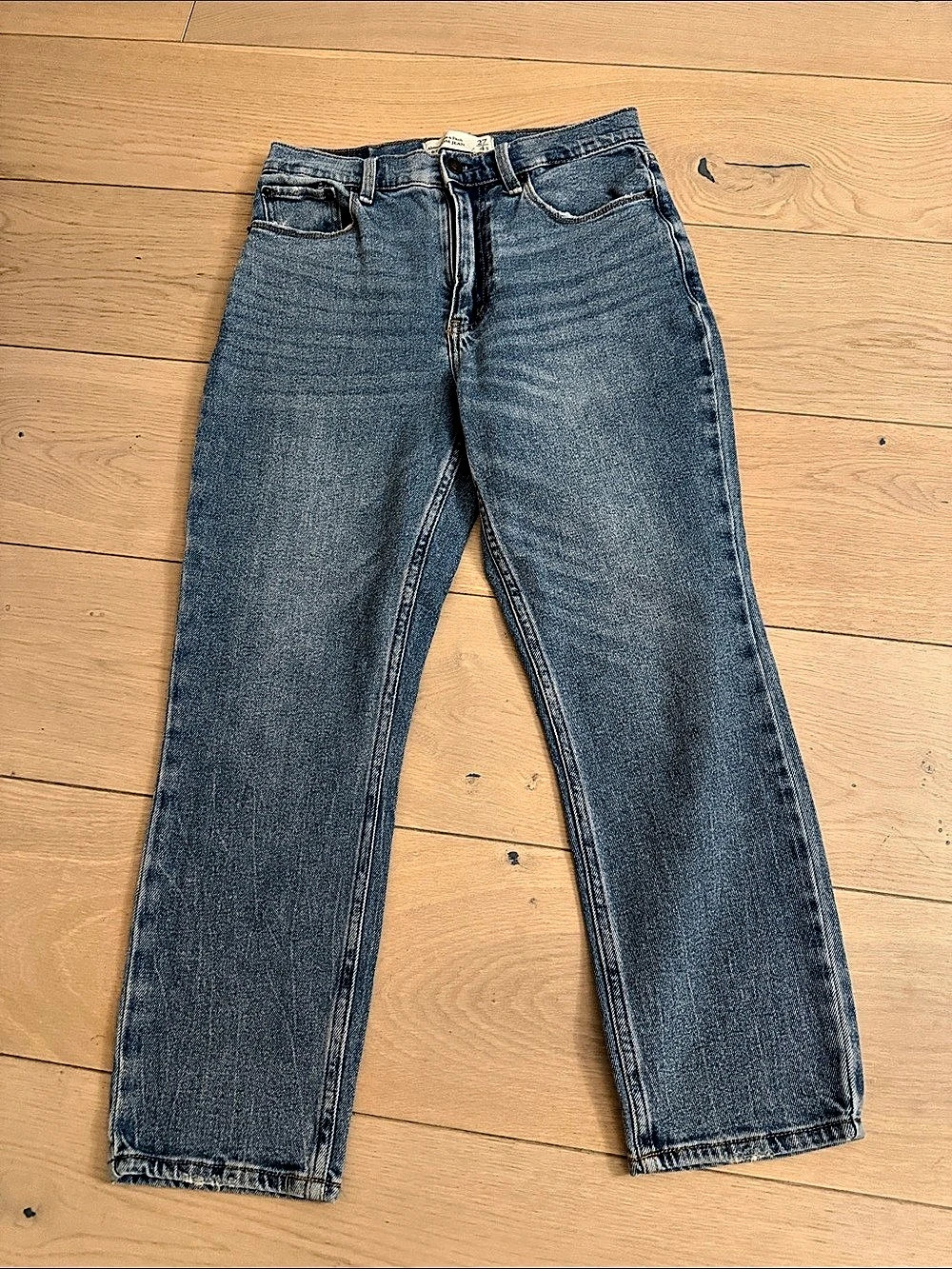 Abercrombie & Fitch A&F Mom Jean Straight Leg Jeans Waist 27
